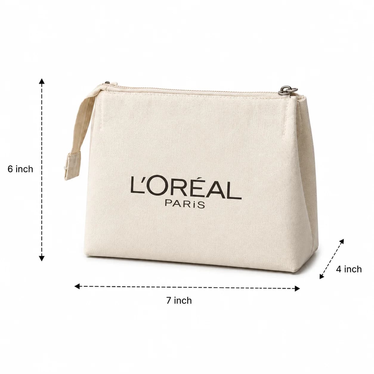 7x6x4 Canvas Zipper Pouch
