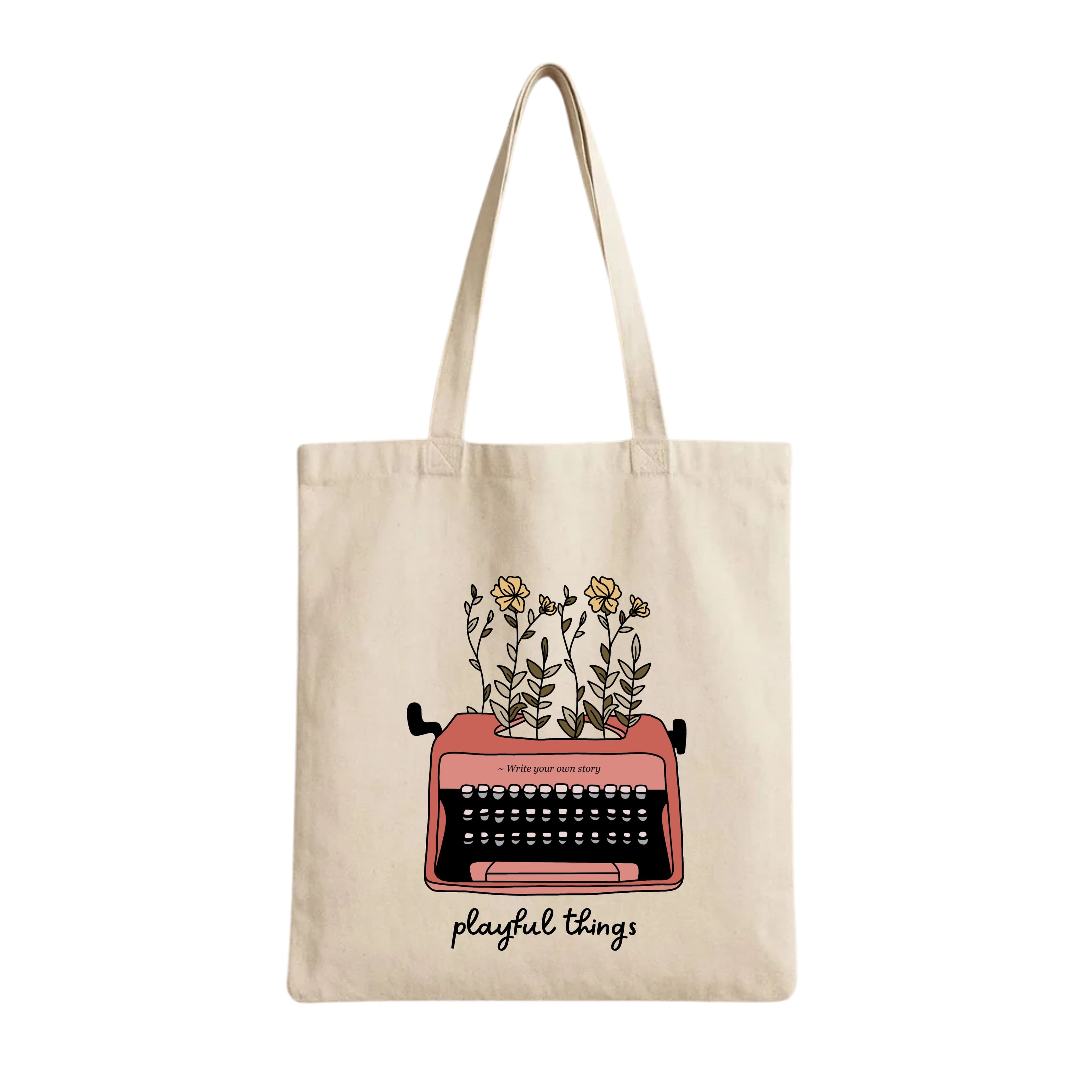 Tote Bags (Playful Things Typewriter) 230 GSM Cotton Bags