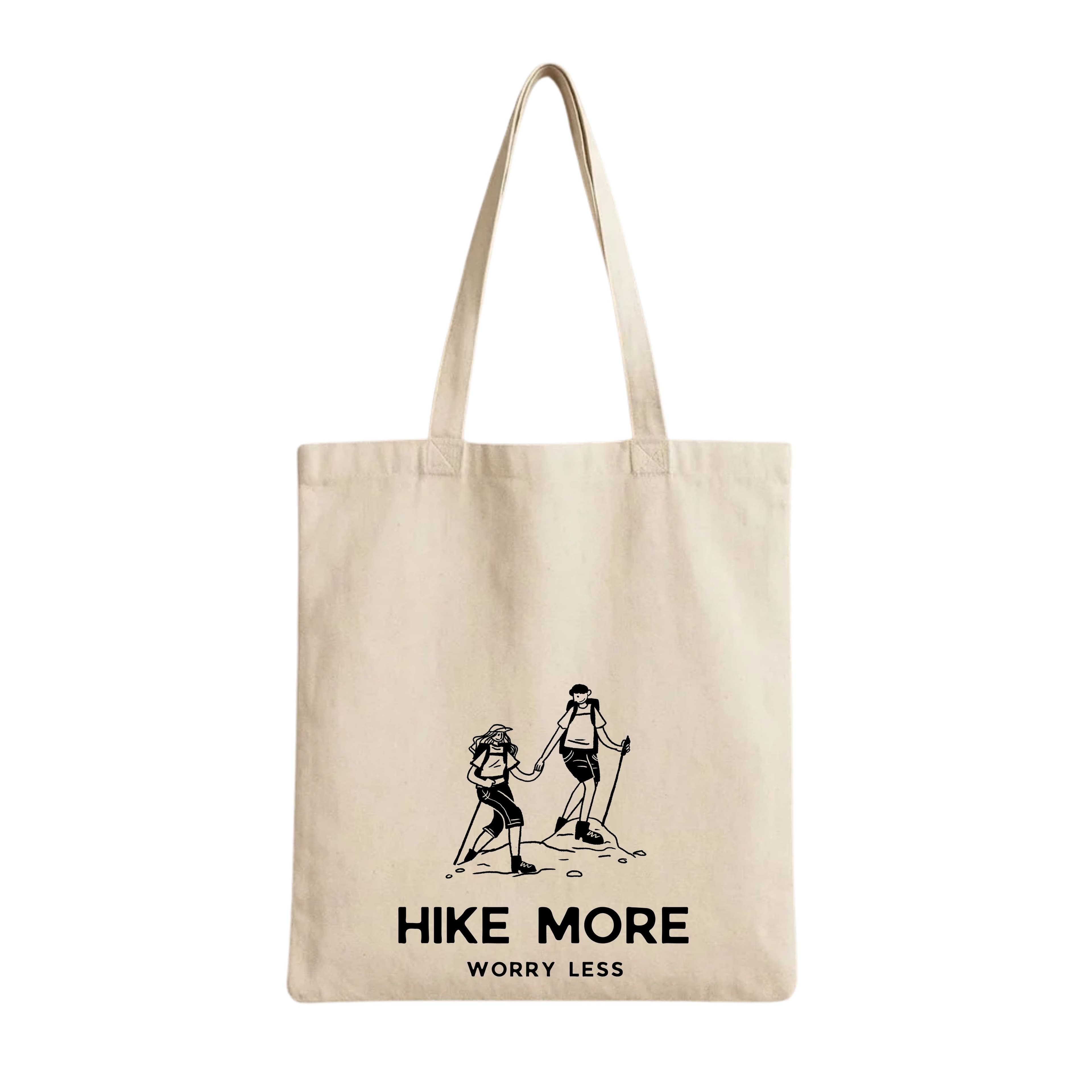 Tote Bags (Hike More Worry Less) 230 GSM Cotton Bags