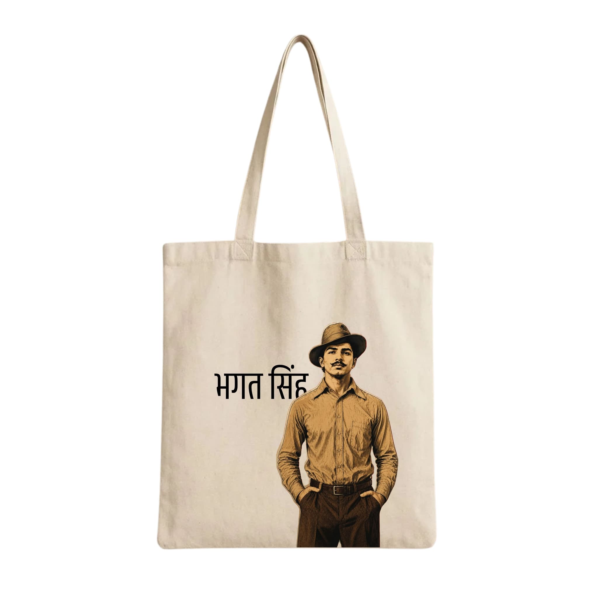Tote Bags (Bhagat Singh Hindi) 230 GSM Cotton Bags