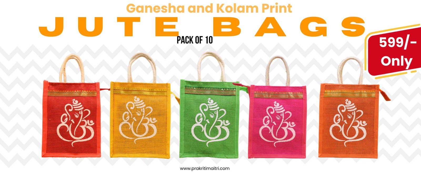 jute bags manufacturers with ganesha print for return gifts